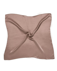 Seidentuch quadratisch einfarbig 53x53 taupe