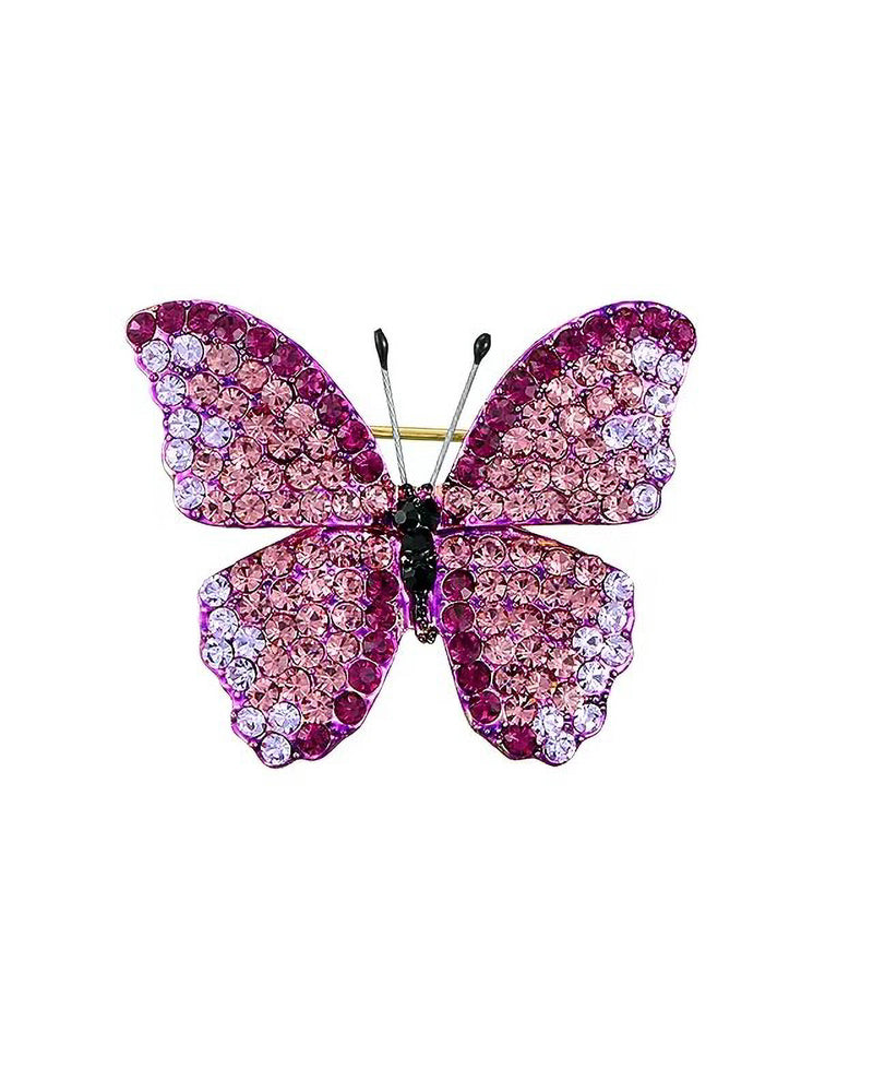 MayTree Brosche "Kleiner Schmetterling", Orchidee