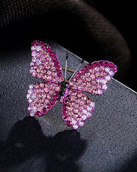 MayTree Brosche "Kleiner Schmetterling", Orchidee