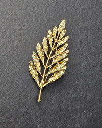 Brosche "goldenes Blatt ", goldenfarbe