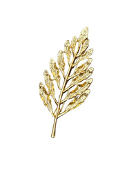 Brosche "goldenes Blatt ", goldenfarbe