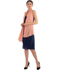 Chiffon Schal einfarbig