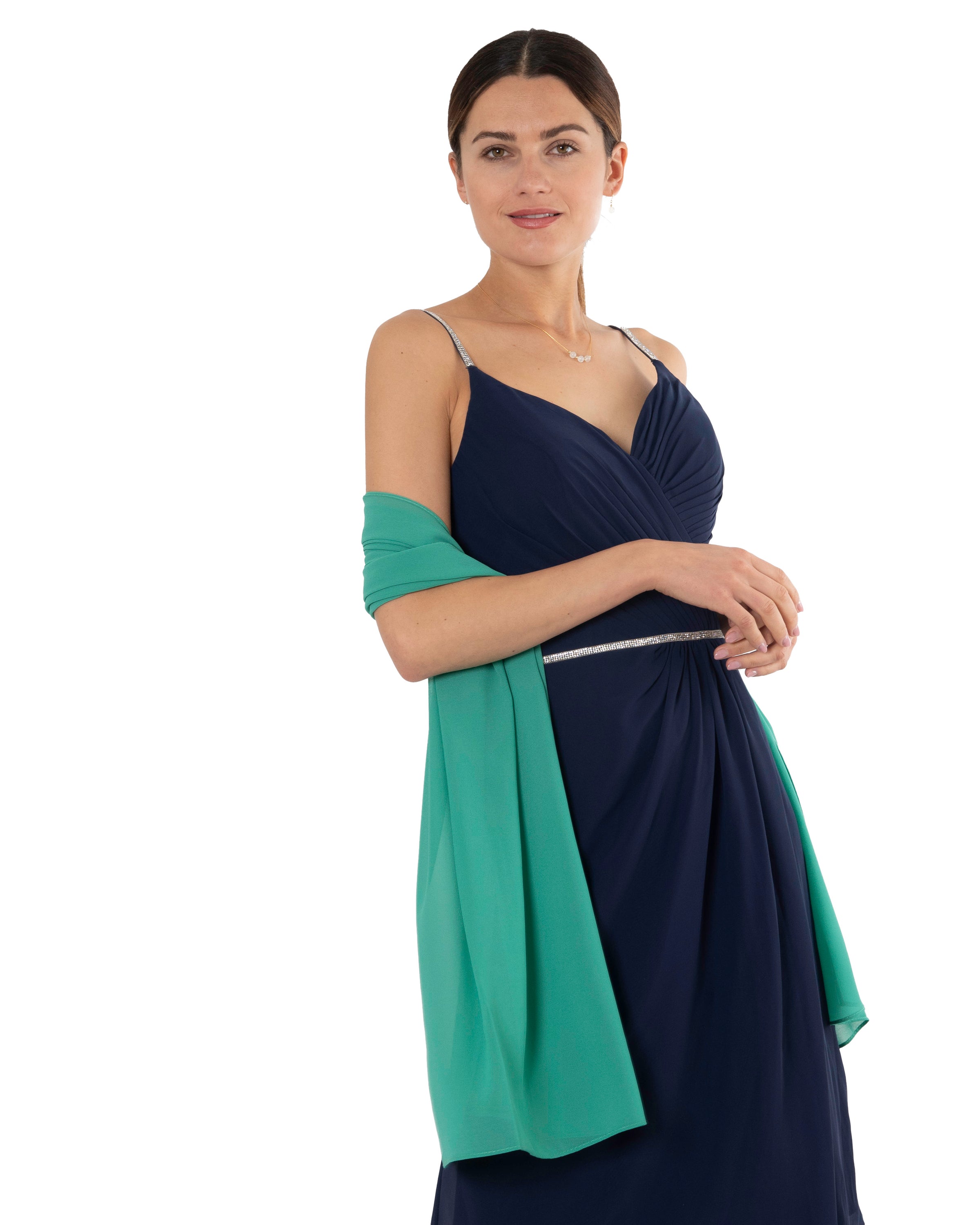 Chiffon Schal einfarbig