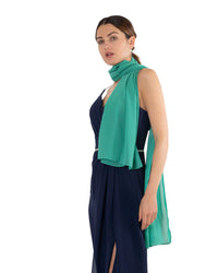 Chiffon Schal einfarbig