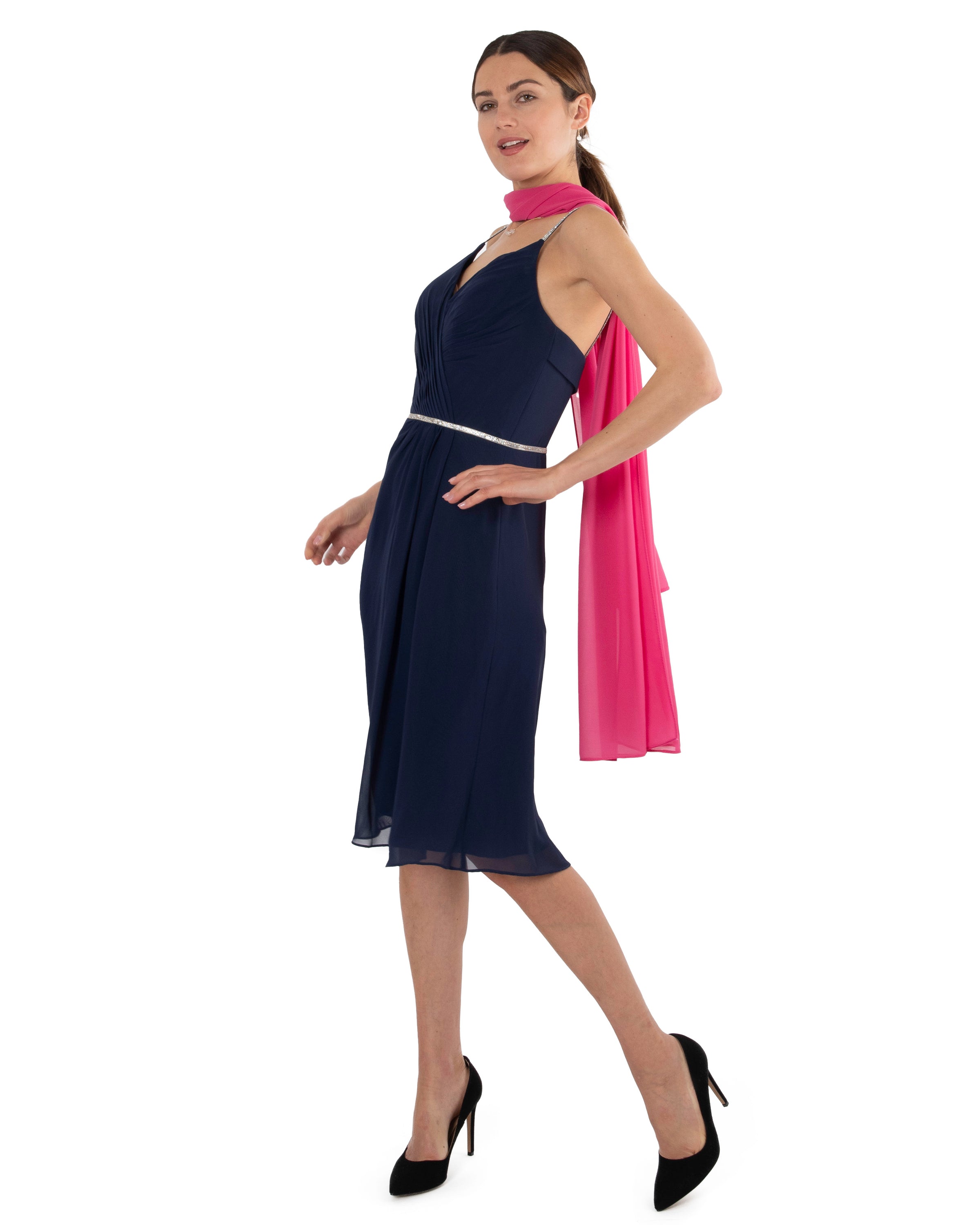 Chiffon Schal einfarbig