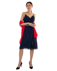 Chiffon Schal einfarbig