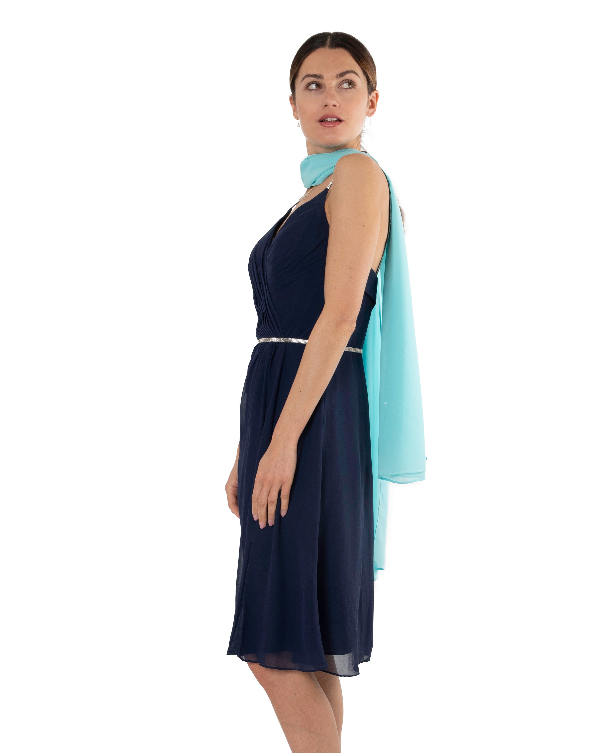 Chiffon Schal einfarbig