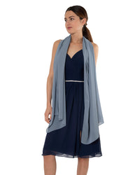 Chiffon Schal einfarbig