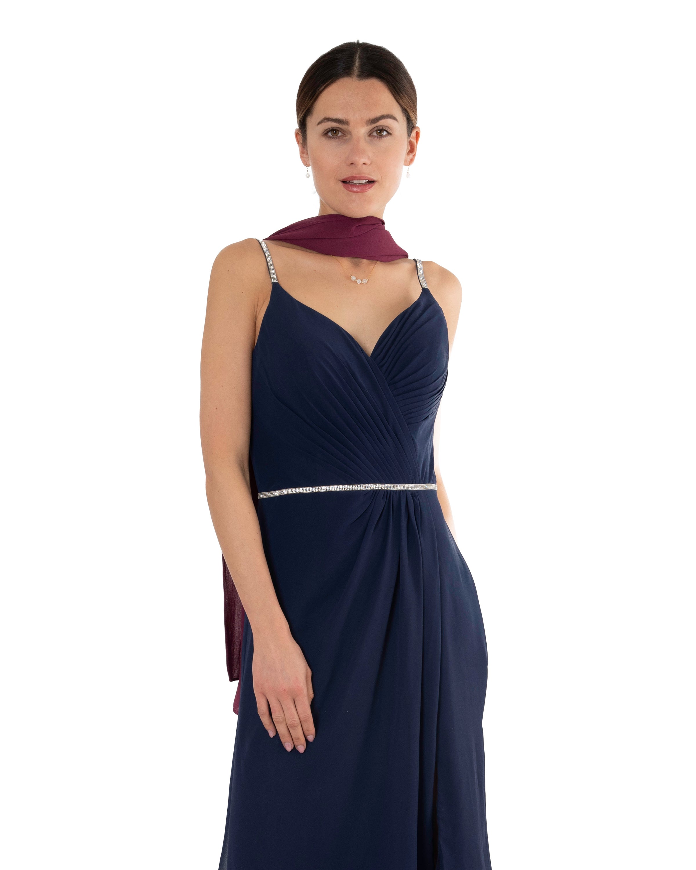 Chiffon Schal einfarbig