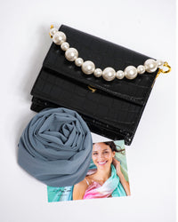 Chiffon Schal einfarbig