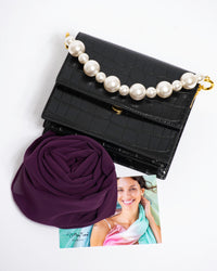 Chiffon Schal einfarbig