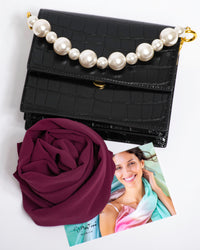 Chiffon Schal einfarbig