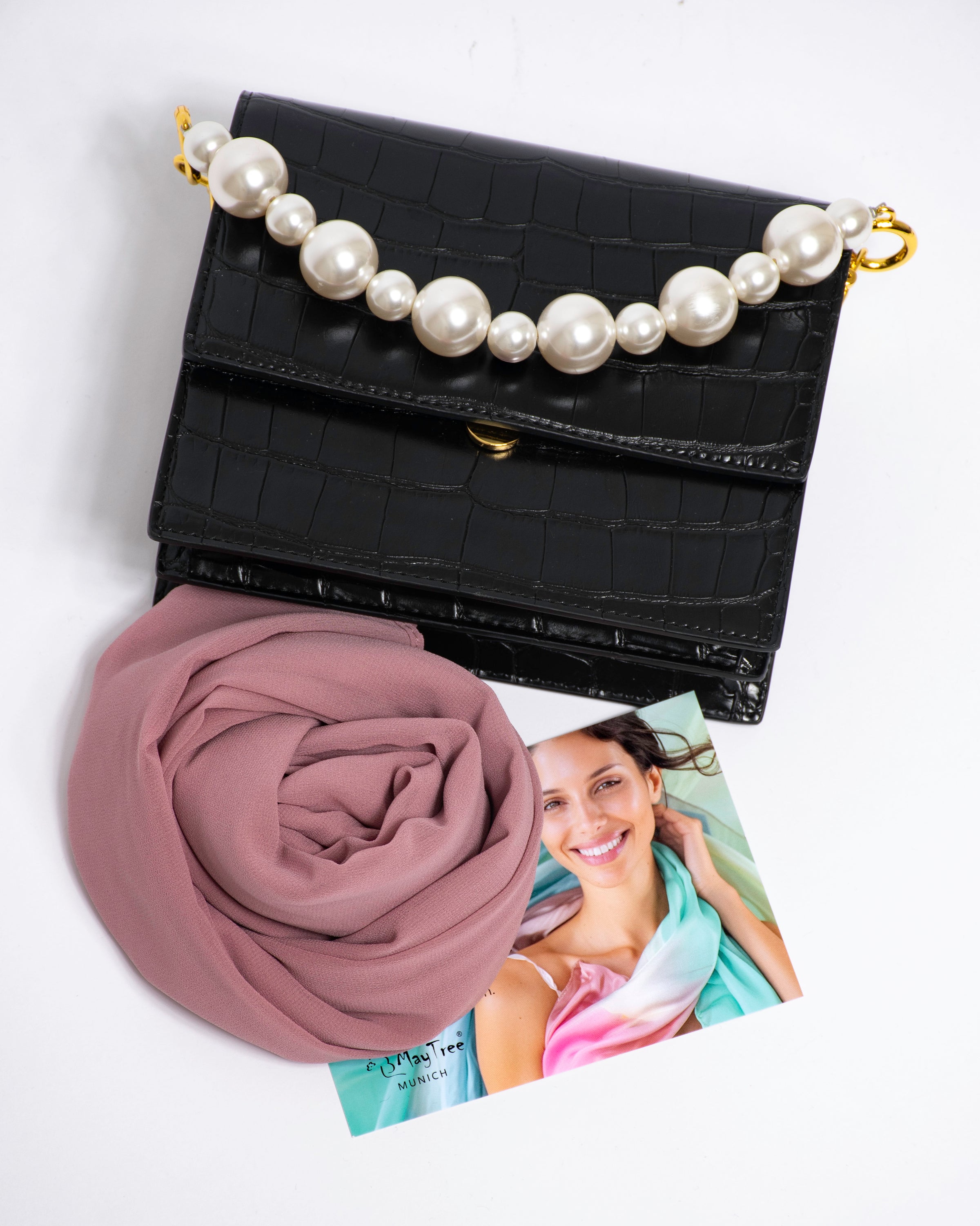 Chiffon Schal einfarbig