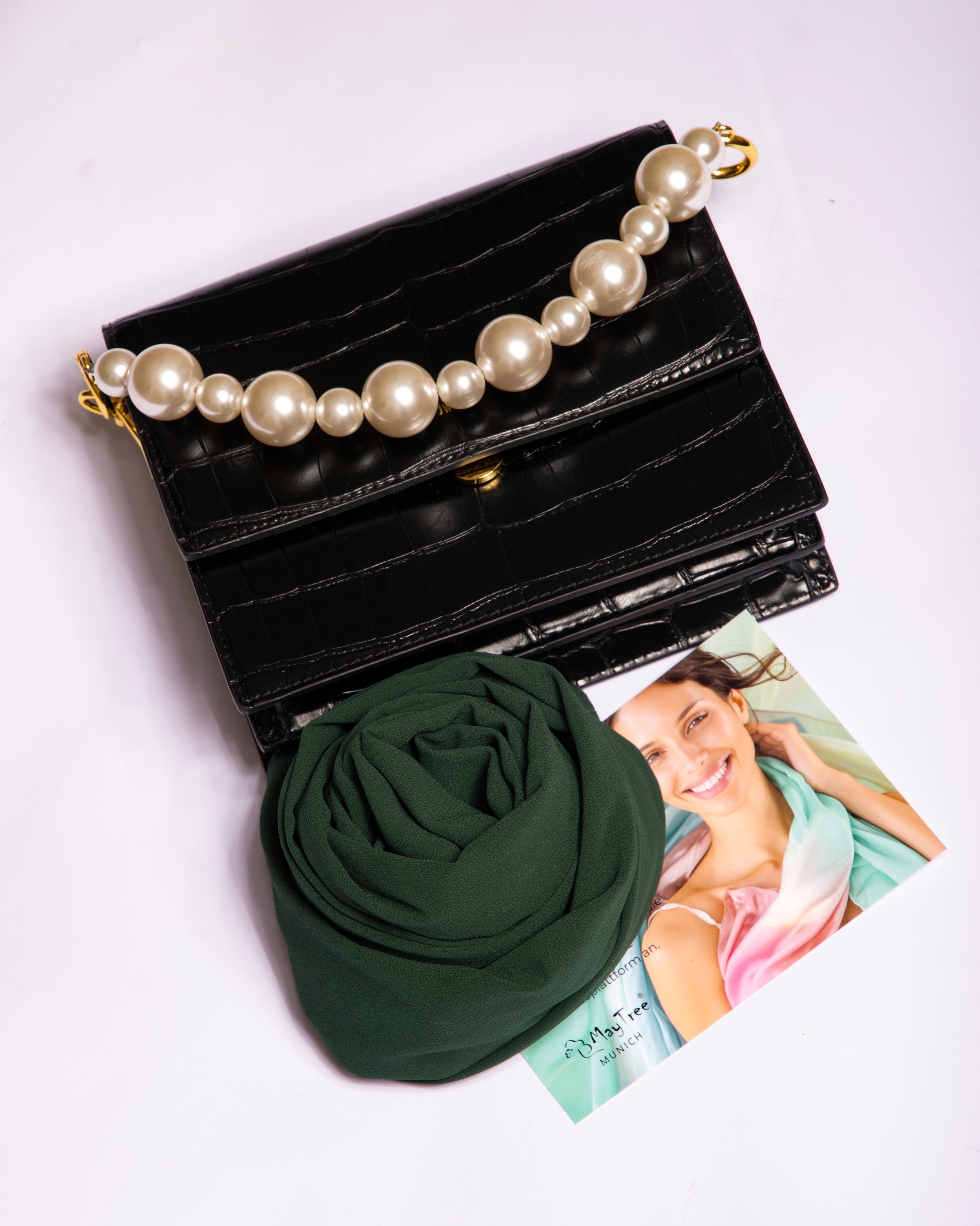 Chiffon Schal einfarbig