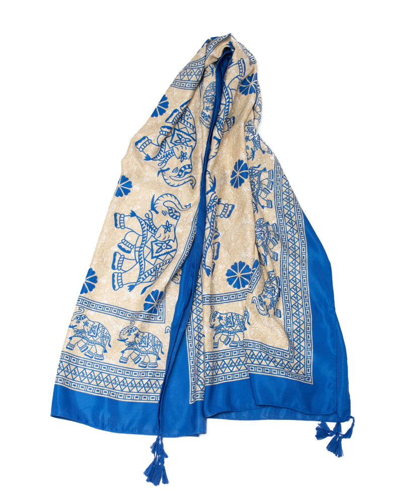 Beach scarves in various designs