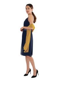 Chiffon Schal einfarbig