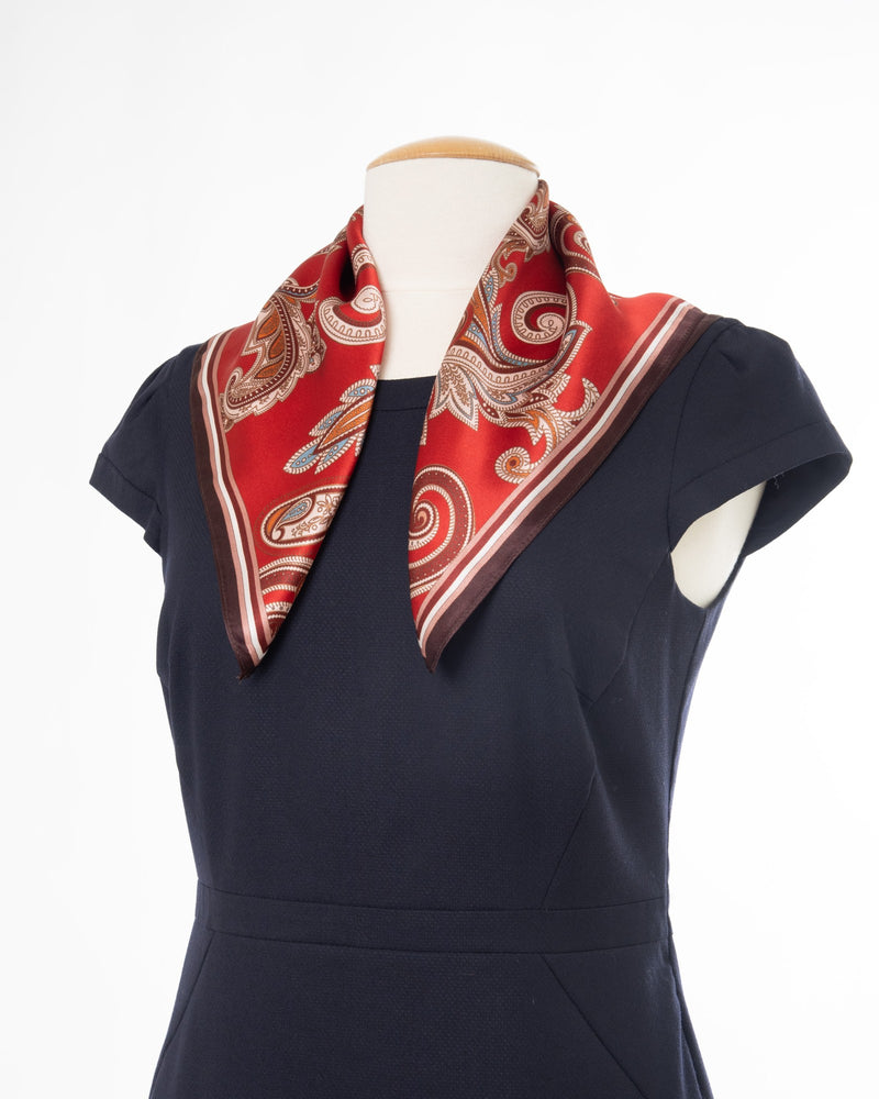 Paisley silk scarf