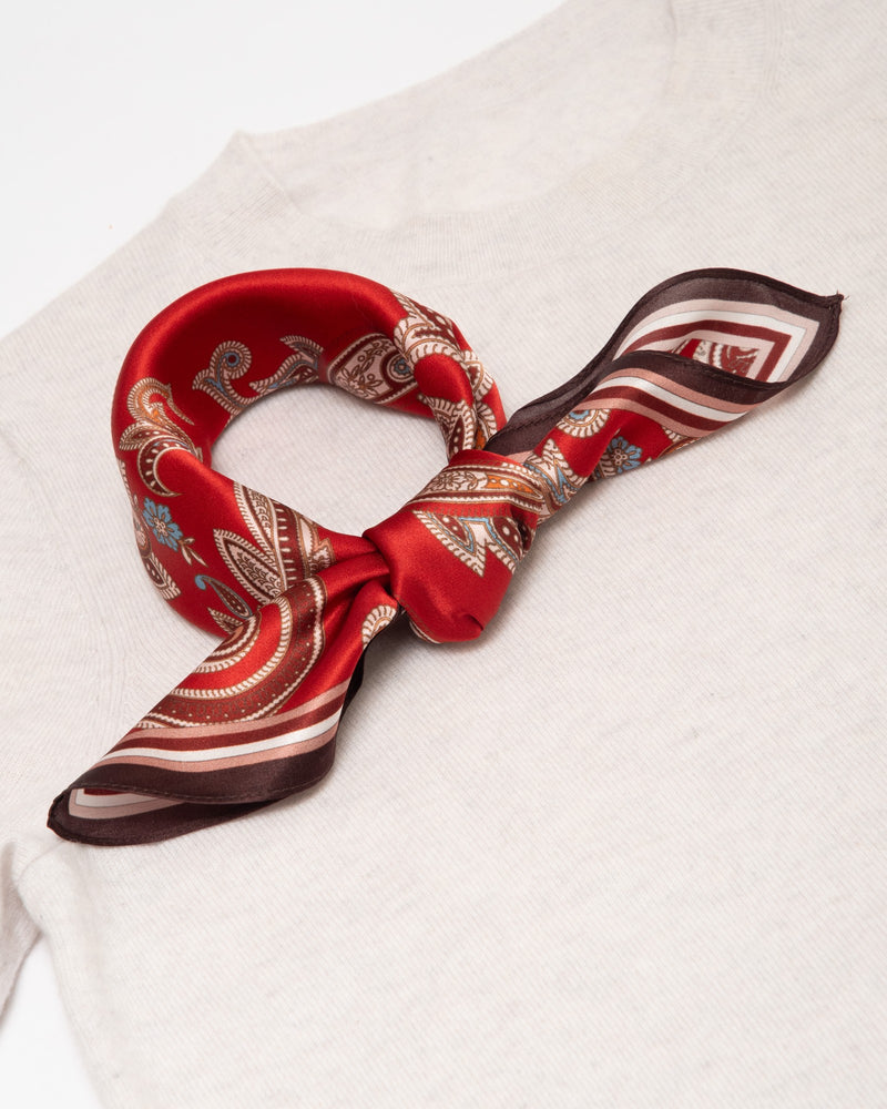 Paisley silk scarf
