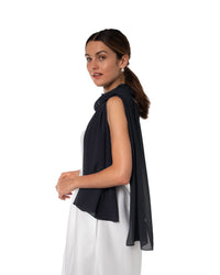 Chiffon Schal einfarbig