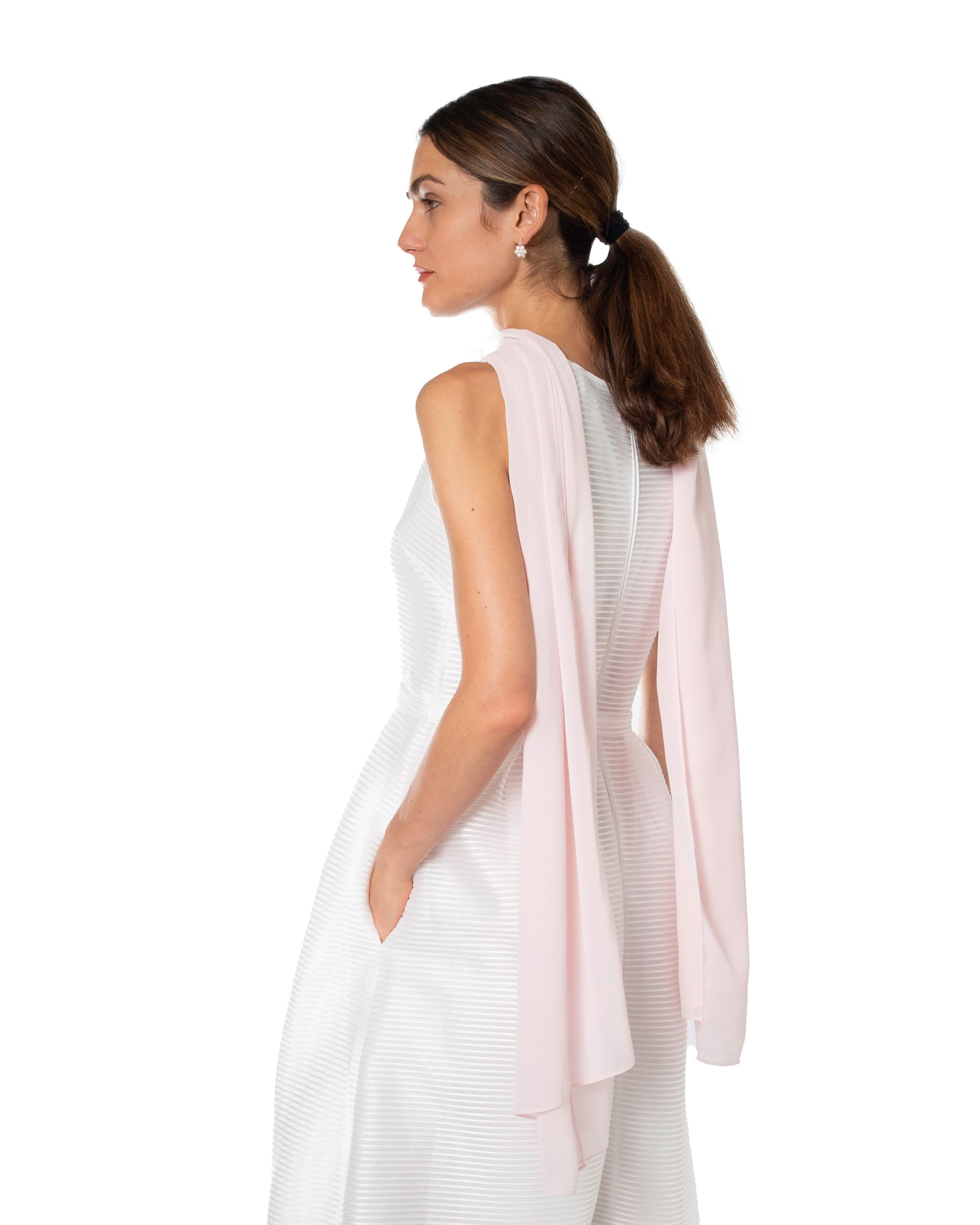 Chiffon Schal einfarbig