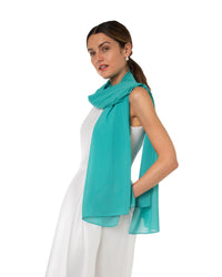 Chiffon Schal einfarbig