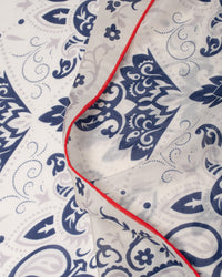 Silk scarf with cotton