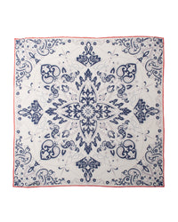 Silk scarf with cotton