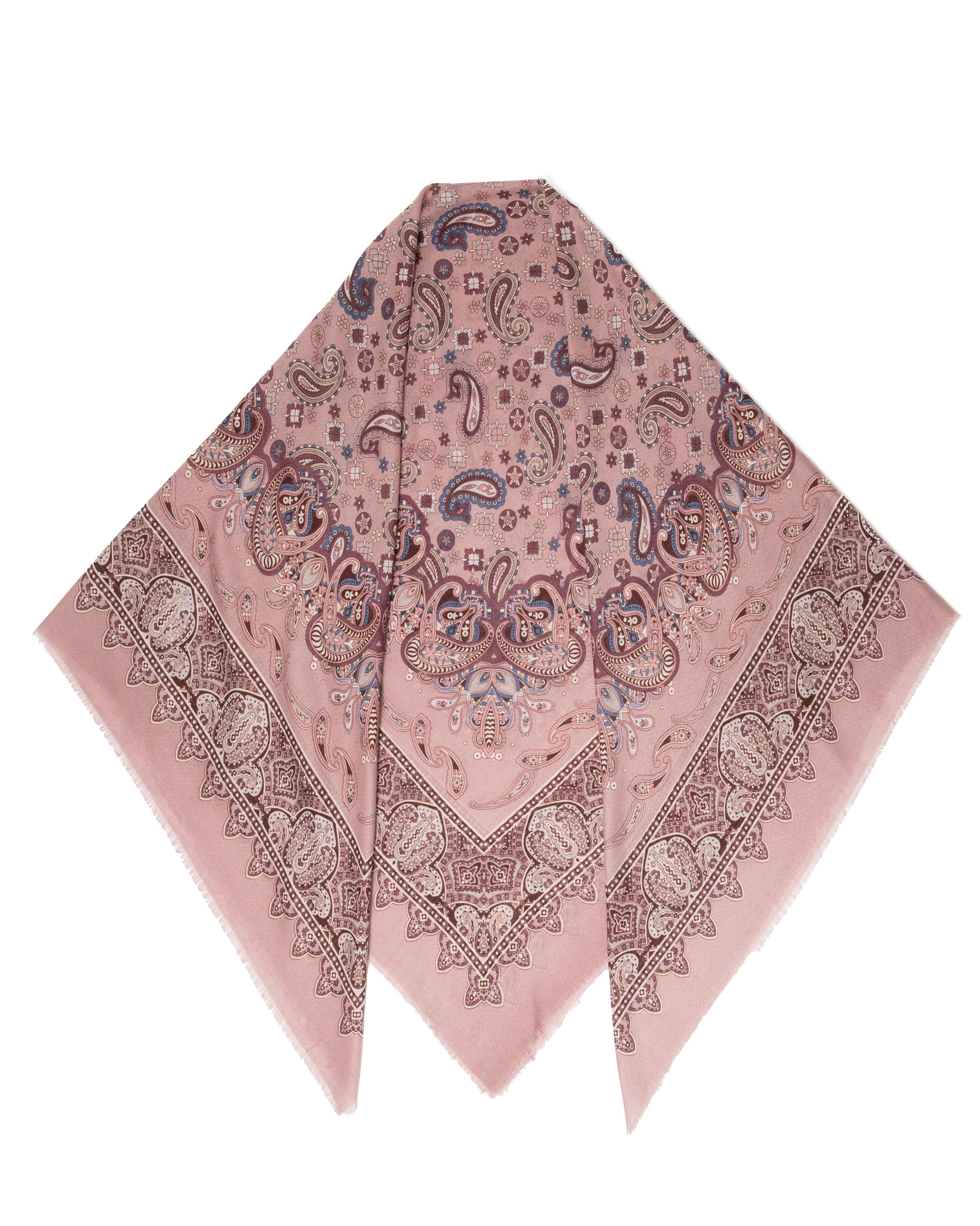 Large fashion scarf Cashmere Feeling 130x130cm Paisley