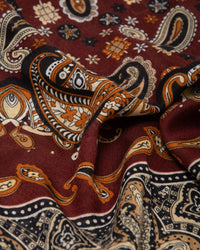 Large fashion scarf Cashmere Feeling 130x130cm Paisley