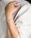 Armband Rosenquarz mit 925Silberperle