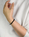 Armband schwarzer Achat mit 925Silberperle