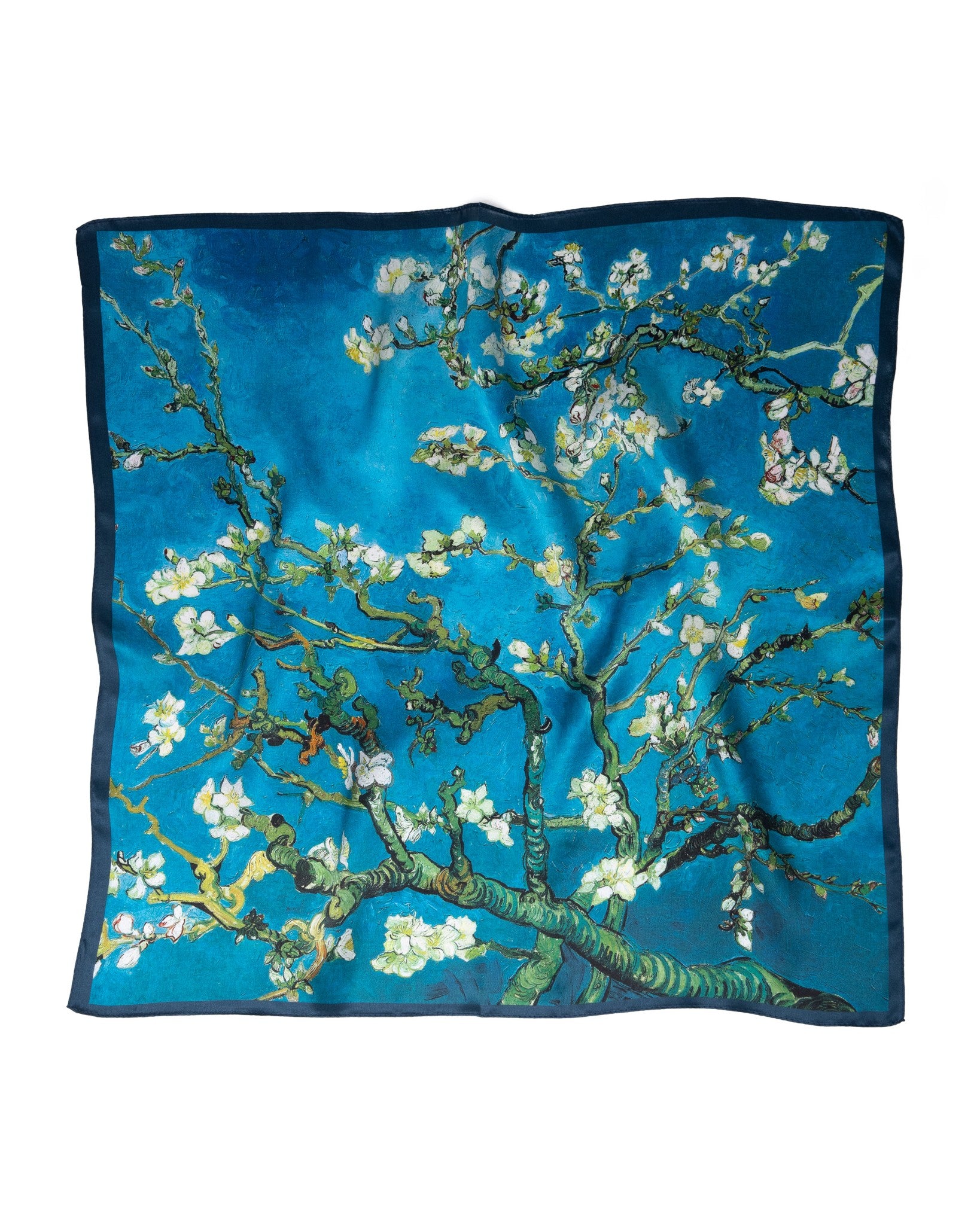 Seidentuch quadratisch Vincent 65x65 Mandelblüte