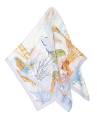 Seidentuch Premium Twill-Seide quadratisch 64x64cm, Sky Garden flieder