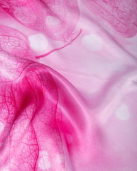 Seidenschal Physalis pink 55 x 175 cm