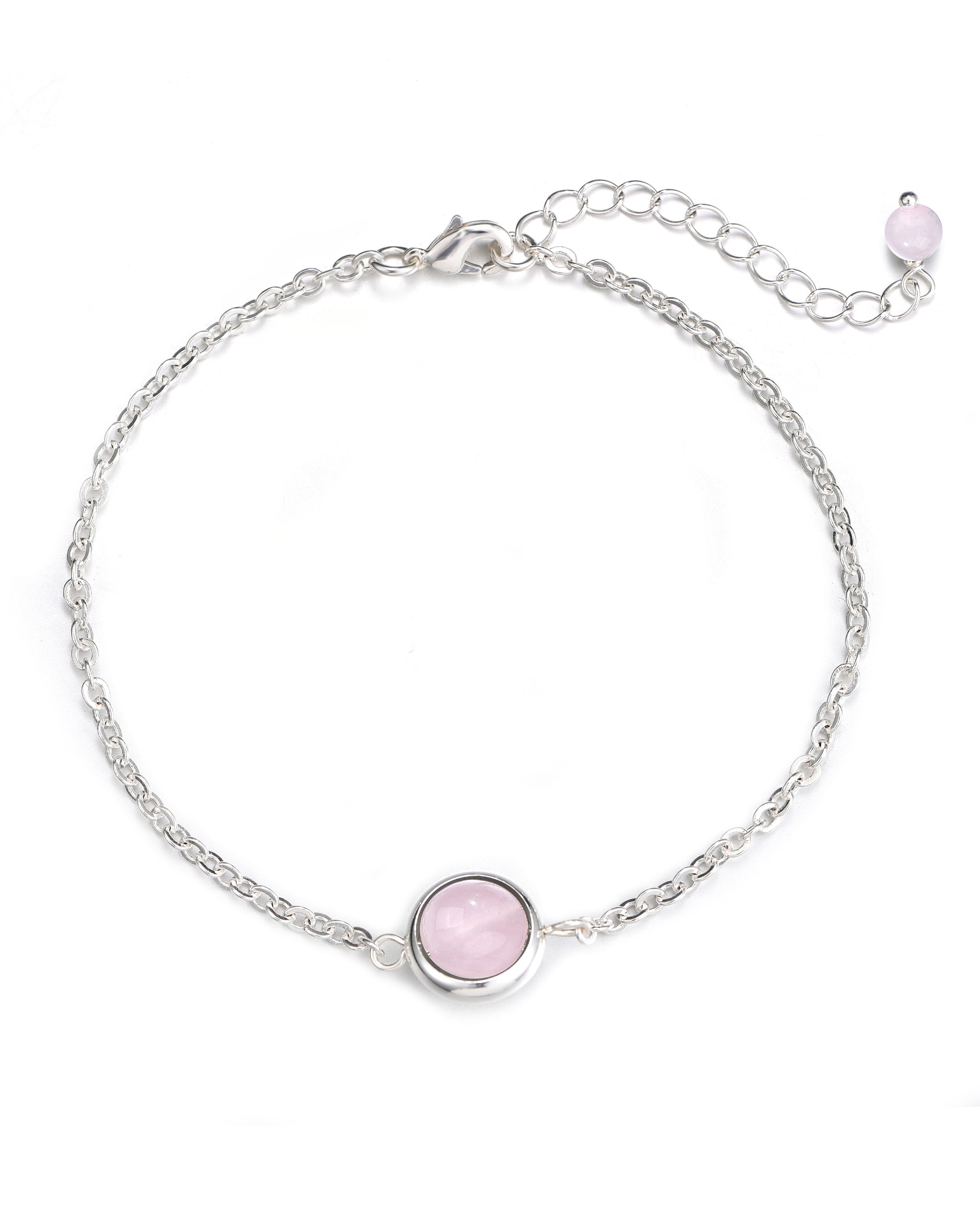 Armband Rondo,  Rosenquarz