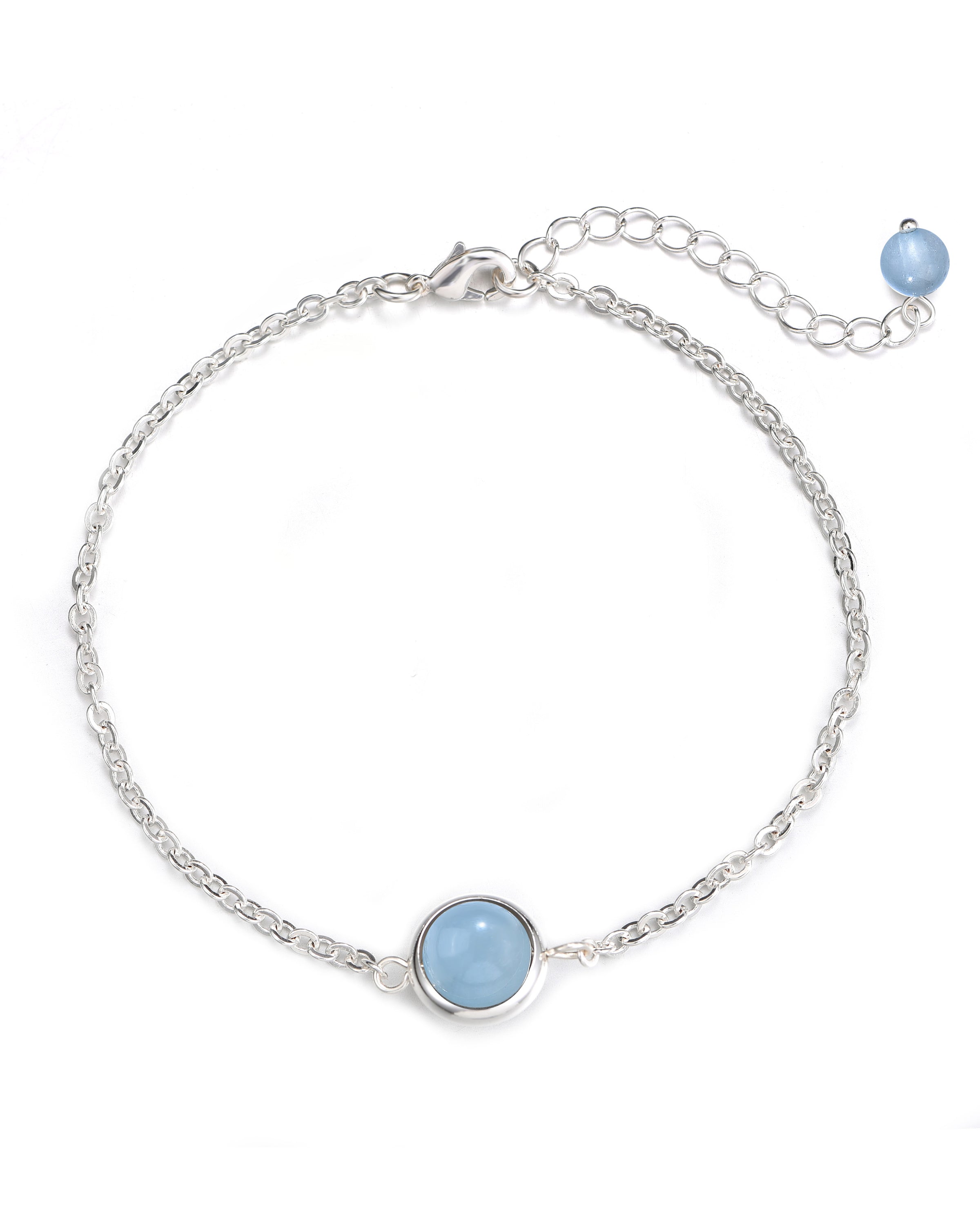 Armband Rondo,  Aquamarin