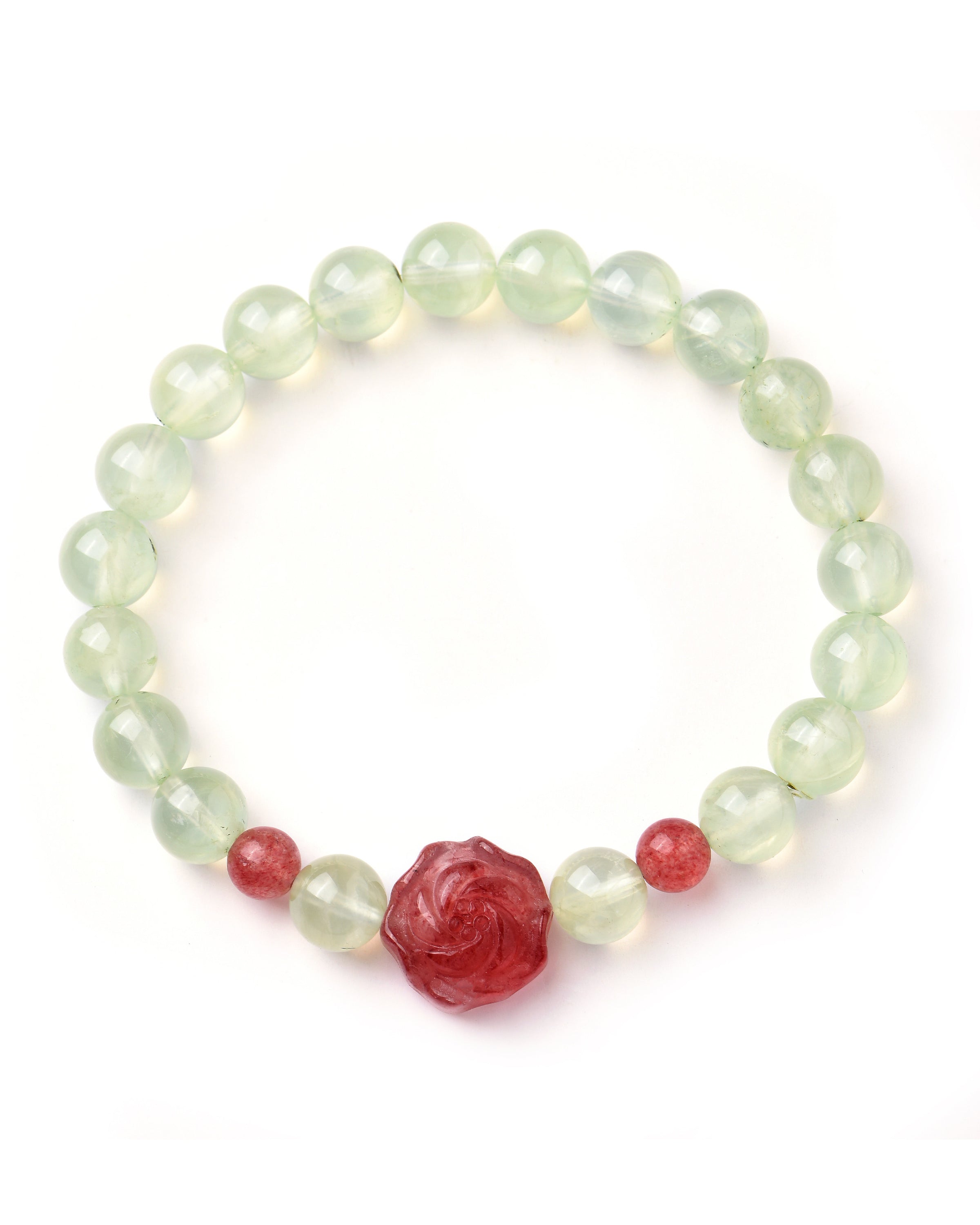 Armband Prehnitblüte