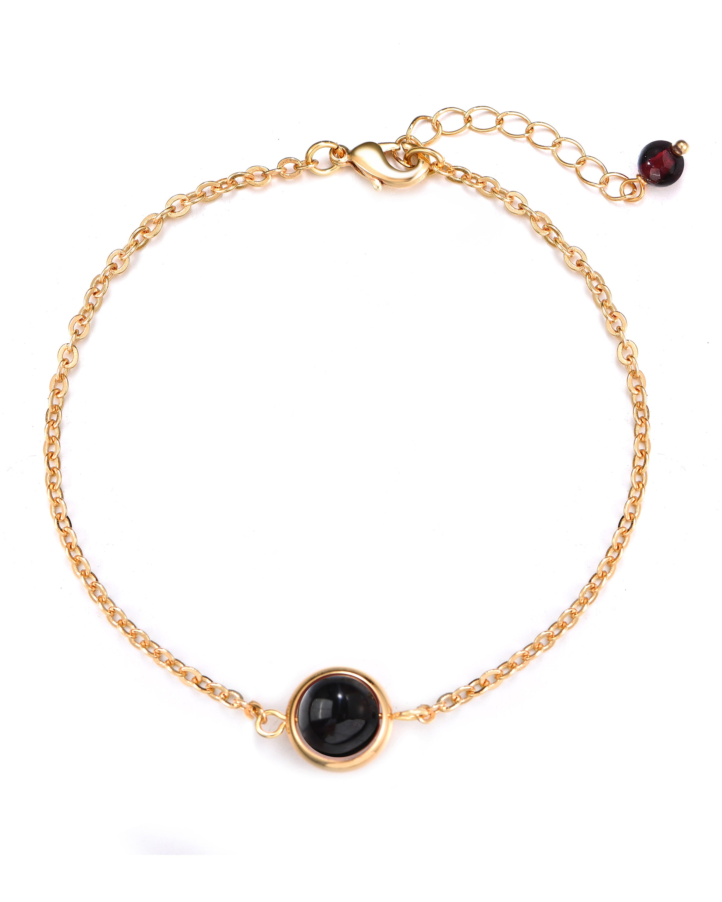 Armband Rondo,  Granat
