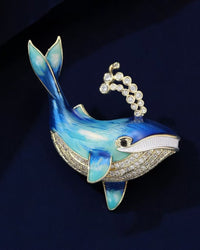 MayTree Brosche "Timmy" , mit Strass-Steinen