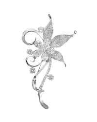 MayTree Brosche "Elfenblüte" , mit Strass-Steinen