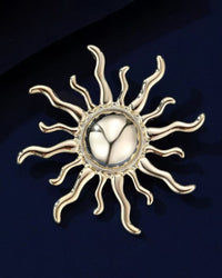 Brosche "strahlende Sonne"