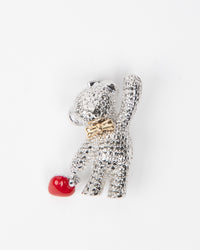 MayTree brooch "Bear with bow tie and heart"