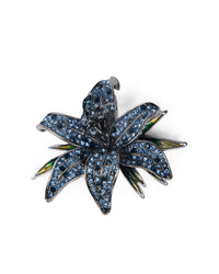 Daylily" brooch, brilliant