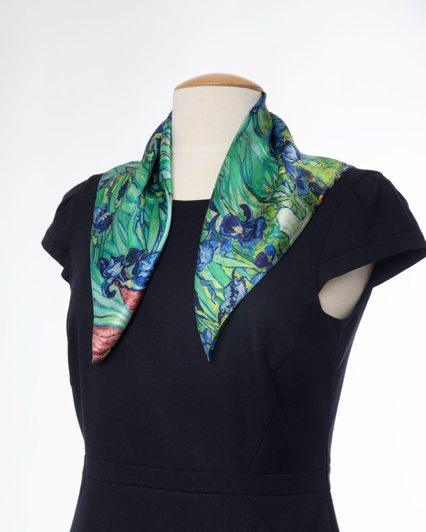 Silk scarf Vincent Iris