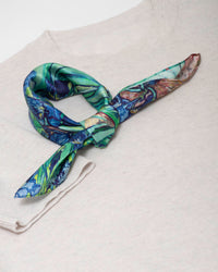 Silk scarf Vincent Iris