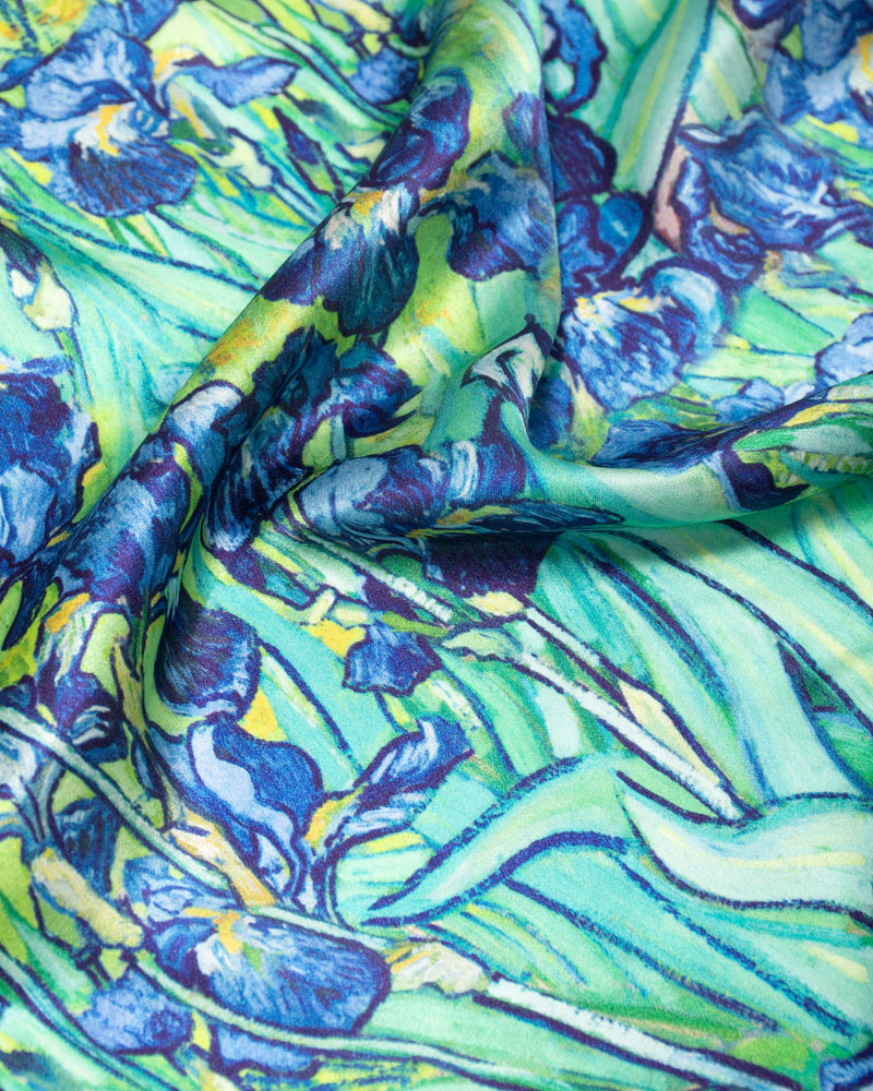 Silk scarf Vincent Iris