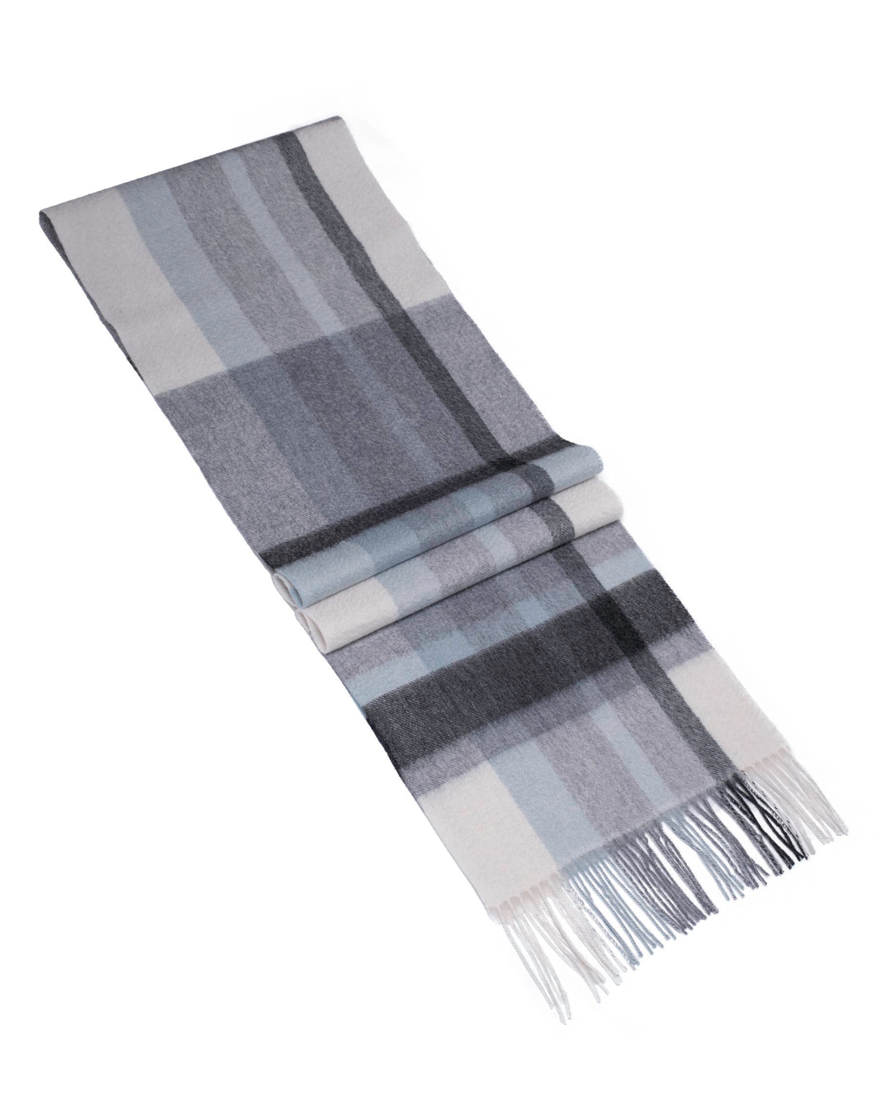 Écharpe de cachemire Tartan divers gris