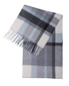 Écharpe de cachemire Tartan divers gris