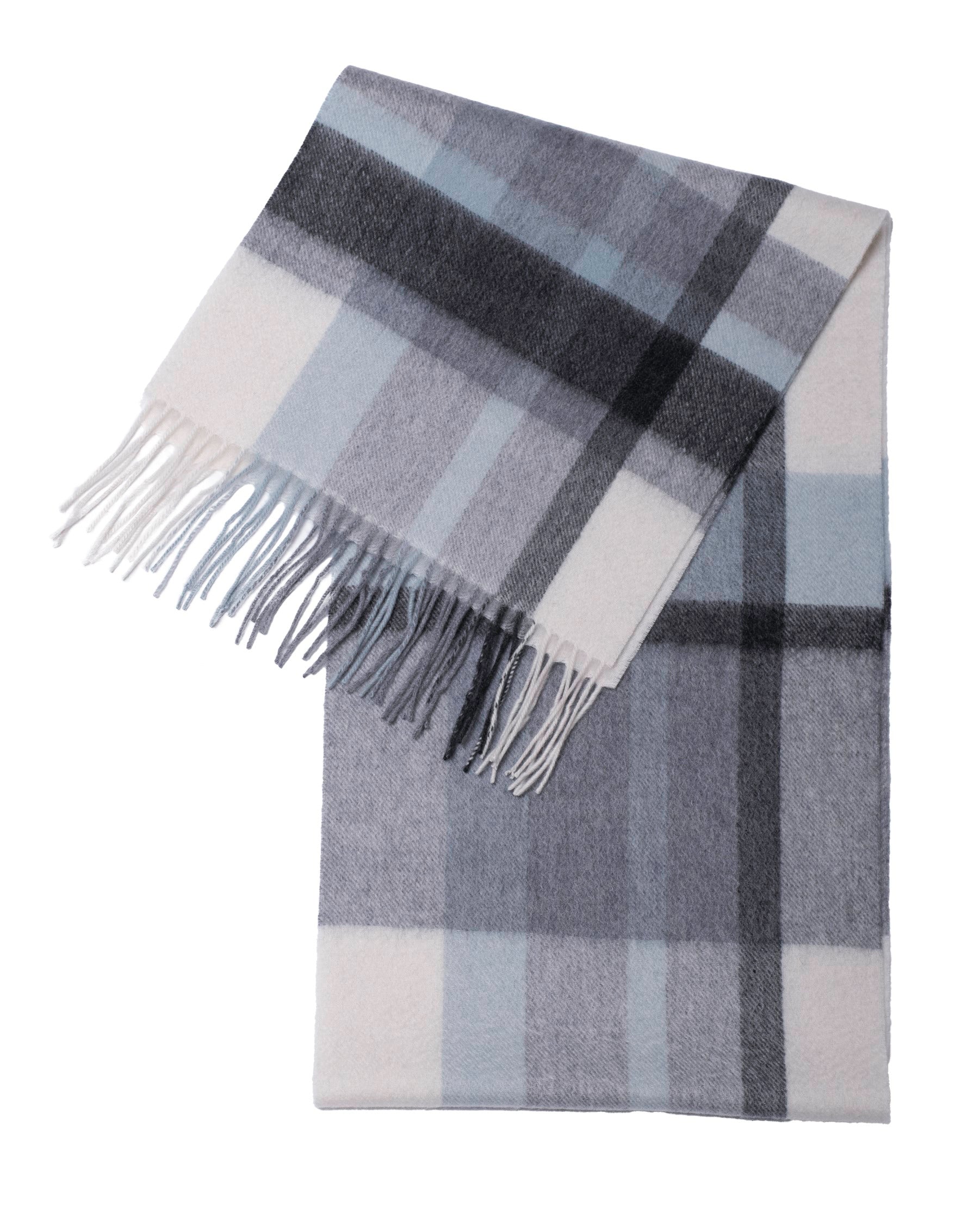 Écharpe de cachemire Tartan divers gris