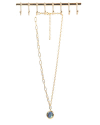 Edelstahl Kette 18K vergoldet mit Abalone Anhänger